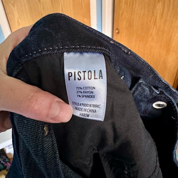 Pistola Colleen High Rise Slim Flare Front Slit Jeans in Harrow - Picture 13 of 14